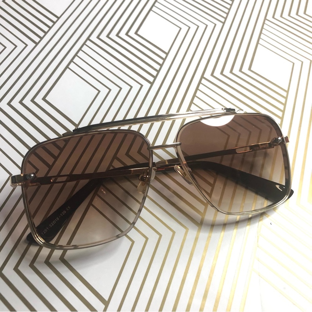 Dollger Square Aviator Sunglasses Mens UV400 Protection Vintage Top G | Cobra